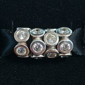 Authentic Pandora Retired Lights CZ Spacer Charm Set 790226CZ Sterling Silver